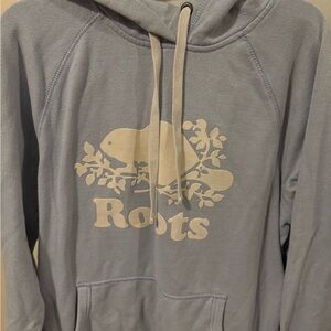 Roots Light Gray Hoodie with Logo